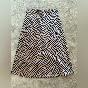 Women’s zebra print skirt
